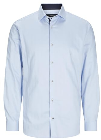 Jprblaparker Detaljtröja L/S Aw24 Sn, Chambray blå/passform: smal passform, XS