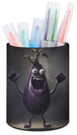KLWQR Porte-stylo à crayons étanche en forme de légumes de dessin animé - Porte-pinceaux de maquillage pour femme - Organiseur de bureau pour la maison et le bureau