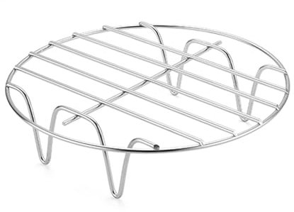 Griglia Di Raffreddamento Rotonda - Griglia Per Friggitrice Ad Aria, Griglia Per Forno, Tortiera Rotonda In Acciaio Inossidabile | Per Friggitrice Ad Aria Multifunzionale Per Pizza