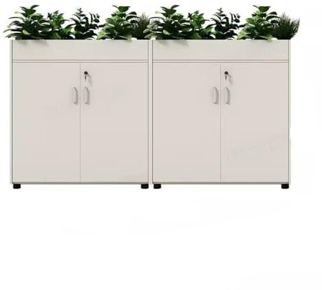 Aktenschrank aus Massivholz mit Schloss und 4 Türen, 157 cm, Büroschrank für Aktenorganisation und Zubehör
