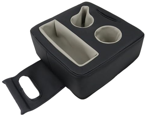 Aiciyimo Backseat Cup Holder for Car, PU Cup Holder for Couch Sofa Bed, Car Cup Holder for Back Seat Tray Organizer