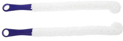 JEWEDECO 2piezas Cepillos Limpiadores para Botellas y Copas De Vino Flexible Resistente Reutilizables