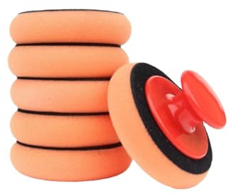 6 Pcs Car Wax Sponge Polishing Pads with Handle Auto Detailing Applicator