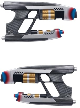 Quad Guns Superheld The Galaxy Spielzeug Pistole Cosplay Requisiten Harz Replik Halloween Maskenball Karneval Zubehör (2 PCS)