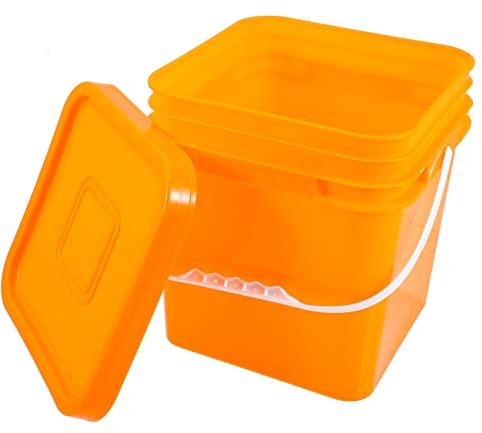 Veemoon Sealed Lid Bucket Storage Container Laundry Holder for Washing Bulk Use in Laundry