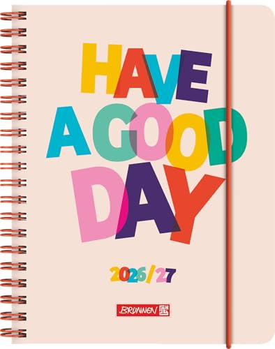 Schülerkalender 2026/2027 Good Day | A6, Kunststoff: 2 Seiten = 1 Woche ; Kalendarium: 18 Monate Juli 2026 bis Dezember 2027