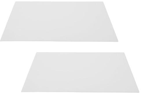 TOVINANNA 2Pcs Frosted Acrylic Lamp Shade Diffuser, Rectangular Ceiling Light Cover Panels 29.7X21Cm, Suitable for Office and Kitchen Lighting