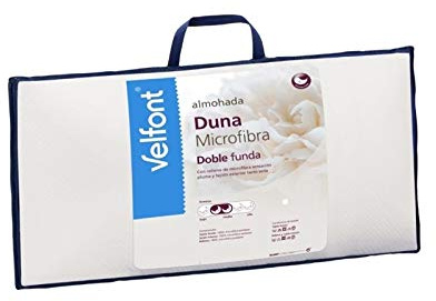 Almohada Duna de Doble Funda y Relleno Microfibra de Efecto plumón. (50x70 cm)