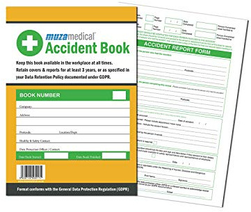 Muzamedical Accident Book A4 Perforated Form - 50 Sheets with 4 Pre-Holes