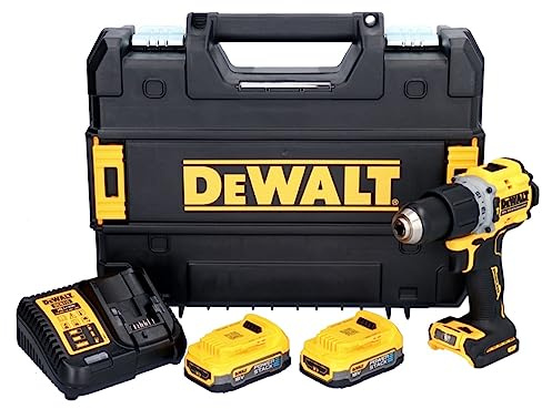 DeWalt DCD 805 E2T Akku Schlagbohrschrauber 18 V 90 Nm Brushless + 2x Akku 1,7 Ah + Ladegerät + TSTAK
