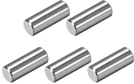 METALLIXITY 5Pz Tassello Perno 8x20mm Scaffale Supporto Pioli Fai da Te | 304 Acciaio Inox, per Metallo Dispositivi Mobili Installazione Industriale, Perno Fissaggio Elementi