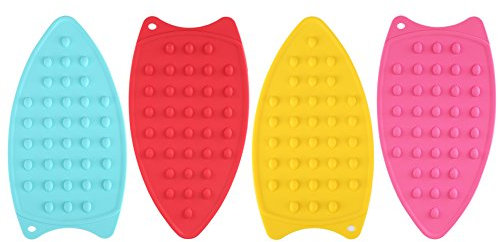 Liuyoyo Silicone Anti Slip Iron Rest Pad for Ironing Board Hot Heat Resistant Steam Compact Mat Anti slip Heat Resistant Silicone Iron Mat Hot Safety Protection Ironing Rest Pad(Yellow)