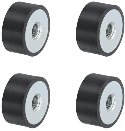 QUARKZMAN 4 Stück 20 x 10mm M6 Gummidämpfer, Multi-Typ-Gummipuffer,Schwingungsdämpfer für Motorraum und Luftkompressoren
