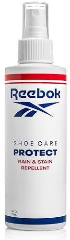 Reebok Protect - Rain and Stain Repellent - Water Based Shoe Protector Spray Waterproof and Stain Protection - Stain and Water Repellent Spray for Shoes, Sneakers, Leather, Suede, Canvas & More - 6oz