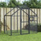 Voliere Anthrazit 179x100x185 cm Aluminium, Snsowed Vogelkäfig, Rattenkäfig, Wellensittich Käfig, Nagerkäfig, Papageienkäfig, Vogel Käfig, Hamsterkäfig - 152260