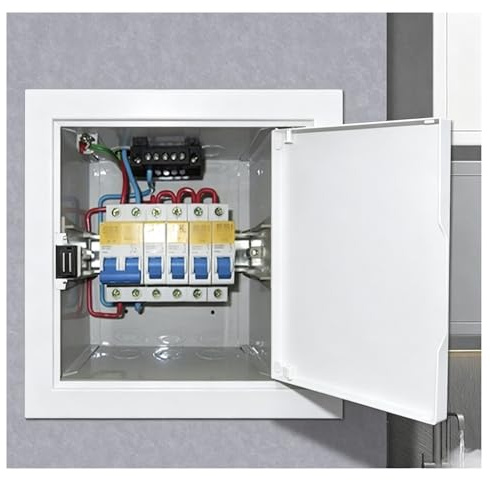 Metall-Zugangsplatte – links öffnende Inspektionslukenabdeckung, Push-Lock-Design zum Verstecken von Drähten, Wasserzählern, Sicherungskästen und Schläuchen