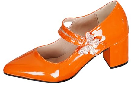 Mujer Tacón Cuadrado Elegante Tradicional Zapatos de Baile Zapatos de novia Bailarinas Tacón grueso Hebilla
