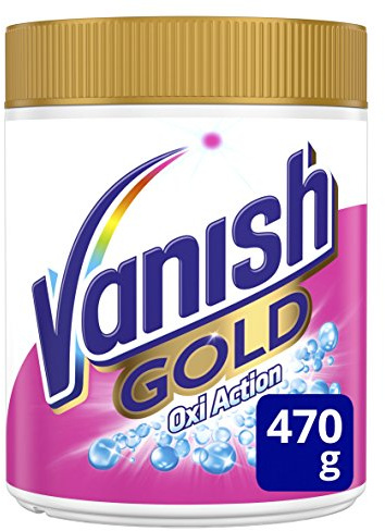 Vanish Oxia ction Gold Powder Detergente en polvo 470 gr Blanco - Pack de 2 (Total 940 grams), 1 unidad, 2