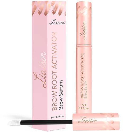Liaison Brow Growth Serum for Women | Eyebrow Growth Serum to Grow Thicker, Fuller & Healthier Brows | Brow Root Activator with Peptides & Biotin | Vegan Eyebrow Enhancer & Conditioner (3ml)