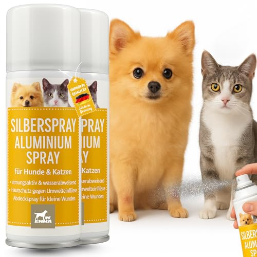 Spray all'argento + Spray all'argento per ferite Protezione per animali domestici I Spray all'argento Guarigione delle ferite, unguento per ferite Disinfezione delle ferite spray Bendaggio 2*100ml