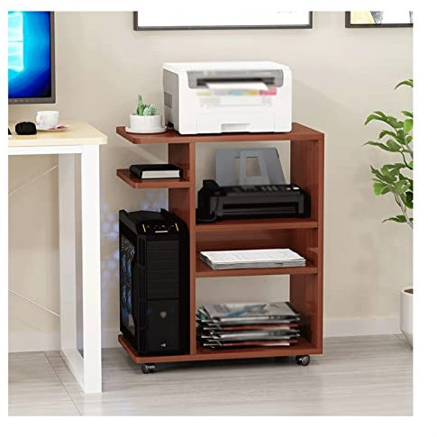 Soporte CPU Bajo Mesa CPU Stand CPU 4 capas pesadas de la impresora soporte de la impresora PC Torre de la torre de la Torre Host Office en casa Soporte de la bandeja del chasis removible con ruedas S