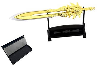 Hanaiette 1 pieza Llavero modelo de espada, hacha, martillo de trueno, arma de la espada de la Chaos Blade de God of War con soporte de exhibición (modelo en caja 3)