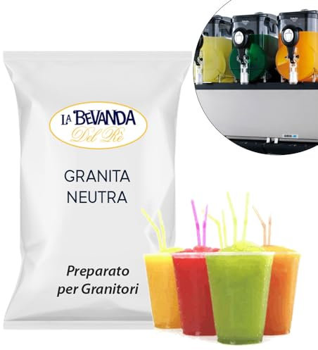 La Bevanda Del Re - Linea Bar - Preparato per Granitori - Granita Neutra 620g