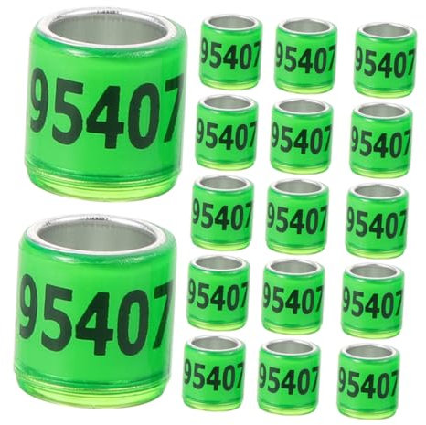 BESPORTBLE 50stücke Fußringe Für Tauben Und Hühnervögel Vogelbeinringe Zum Markieren Und Identifizieren Geeignet Für Brieftauben Nymphensittiche Sittiche Und Andere Vögel Leicht Zu Handhaben