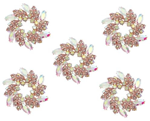 LIFKOME 5stücke Hochzeit Brosche Für Damen Elegante Strass Brosche Anstecknadel Für Brautstrauß Party Festlichkeiten Als Für Frauen Geburtstagsfeier Besondere Anlässe