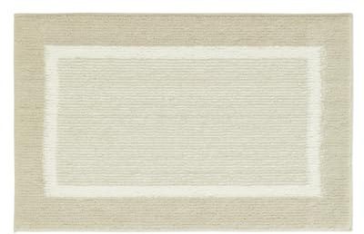 andiamo Maui - Tapis de Bain antidérapant - Doux et Moelleux - Tapis de Douche pour Salle de Bain - Antidérapant - Lavable - 40 x 60 cm - Beige