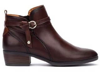 Pikolinos Daroca Botines de Tacón Mujer | en Cuero | Cremallera | Marrón