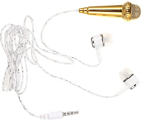 SUPVOX Microfono Mini Portatile per Registrazione Voce, in Plastica Gialla, Compatto e Facile da Usare per Podcasting e Video Blogging