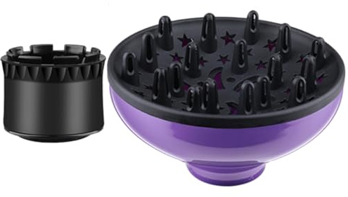 LRXIYODE Universeller Haartrockner Diffusor für Locken 4,2-6,2cm Anschluss Hitzebeständig Gleichmäßige Luftverteilung für Salon Styling