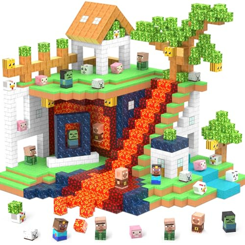 Blocchi da costruzione magnetici 150 pezzi Giocattoli magnetici sensoriali Regali di compleanno di Natale per bambini Ragazze di età 3 4 5 6 7 8 Un regalo di Pasqua Giocattolo creativo per bambini