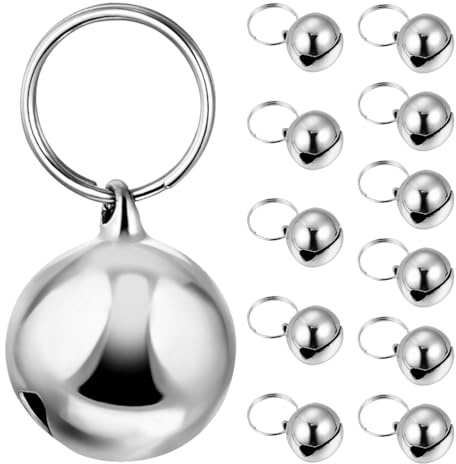 UPKOCH 12pezzi Ciondolo Campanello e Gatti Campanellini Piccoli in Metallo Campanellini per Animali Domestici Impermeabili Adatti per Campanellino per Cuccioli al Tracciamento