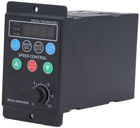 Variateur de Fréquence VFD AT2, Contrôleur Vitesse Moteur 3 Phases, 400W 1PH 176 - 264V Entrée - Économie d'Énergie, Contrôle Précis, Usage Industriel Polyvalent