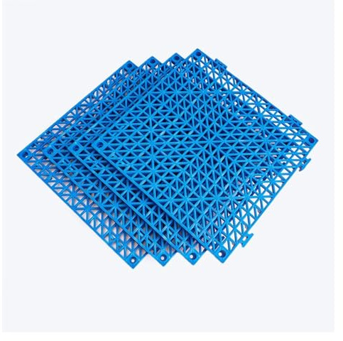 Carrelage Sol Caillebotis Drainage Perforé Dalles Terrasse Set Outdoor Shower Mat Lavabo et Cuisine(32pieces)