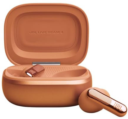 JBL Live Beam 4, True Wireless Noise Cancelling Earbuds, Orange | Bluetooth 6.0, 40-Hour Battery Life, IP55 Waterproof, Smart Charging Case, JBL Signature Sound