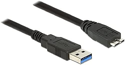 DeLock Kabel USB 3.0 Typ-A Stecker > USB 3.0 Typ Micro-B Stecker 1, 5 m Schwarz