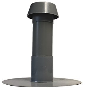 Flachdachlüfter DN 70, Bitumen-/PVC-Flansch, Lüfter, Abluft, Dachentlüftung, DN 75 (PVC)