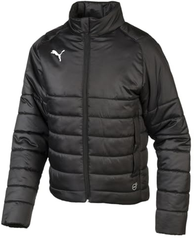 PUMA Kids Boys Liga Padded Jacket Athletic Outerwear Casual - Black - Size L