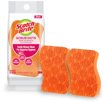 Scotch-Brite Scrub Dots - Spugna antigraffio (2 pezzi)