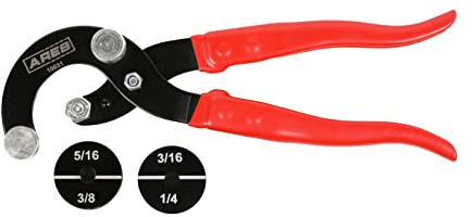 ARES 10031 – 90 Degree Tubing Bender Pliers – 3/16, 1/4, 5/16, 3/8 Brake and Fuel Line Diameters – Works on Brass, Copper, Steel, and Aluminum Tubing