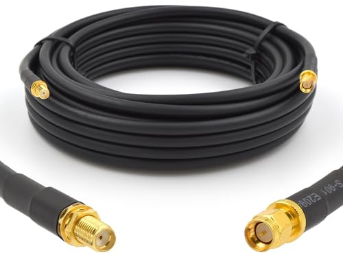 RANGEFUL SMA Maschio a SMA Femmina Cavo coassiale 7m 50ohm 5D-FB Ø7,5mm prolunga 7 metri a bassissima perdita per LTE Antenna esterna 4G 5G Modem Amplificatore GSM Router WIFI Ripetitore cellulare