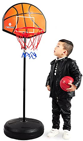 Kinder-Basketballkorb-Ständer-Set, Mini-Indoor-Basketballtor mit Dartscheibe, für Kinder Jungen Mädchen im Alter von 4 5 6 7 8 Jahren