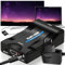 Retoo HDMI auf SCART Konverter, HDMI auf Scart Adapter Video Audio Wandler 1080P HD für HDTV STB VHS Xbox PS3 Sky Blu-ray DVD Player, Adapter für HDTV VHS, Unterstützt PAL, NTSC3.58. NTSC4,43