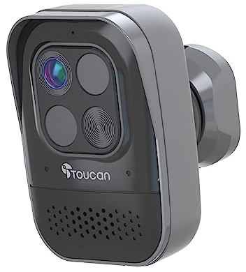 TOUCAN 1080p Indoor & Outdoor Wireless Security Camera PRO | Advanced radar motion detection with an XL battery & 2-way audio. Alexa & Google ready CCTV camera, no subscription required.