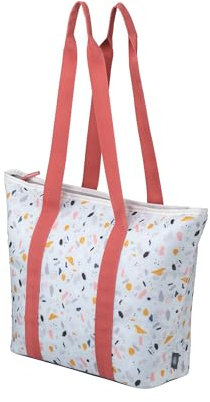 alfi ISO Shopper 17 Liter, terrazzo, nachhaltige Thermo-Kühltasche aus recycleten PET-Flaschen, isolierte Einkaufstasche für Einkäufe, Schwimmbad, Sauna, Isoliertasche, flexibel, auswaschbar