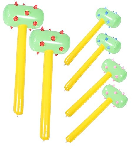 ifundom 6stücke Teiliges Aufblasbare Pvc-hammer Spielzeuge Bunte Kinderhämmer Für Geburtstagsspiele Partydekoration Langlebig Und Wiederverwendbar Sicher Verarbeitet Für Jungen Und Mädchen