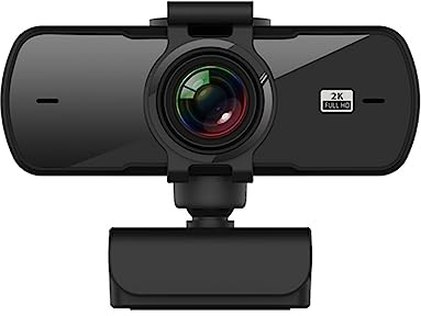 QZCX Webcam PC, Webcam 2K Full HD 1080P Web Camera Messa a fuoco automatica con microfono USB Web Cam for PC Computer portatile Webcamera desktop,per streaming live, videochiamate, conferenze(1PCS)